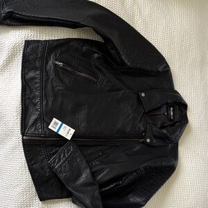 William Rast Women's Black Faux Leather Jacket